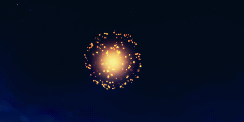 Gold Firework Sparkles