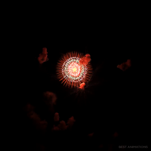 Firework Shell Red White Blue animated gif