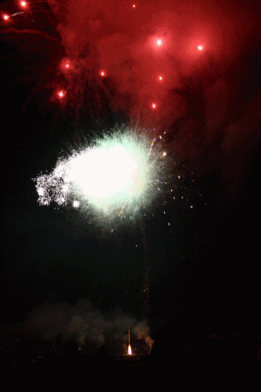 Amazing Red White Firework