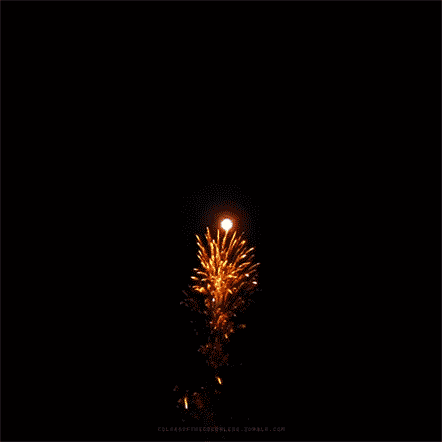 Orange Firework animated gif