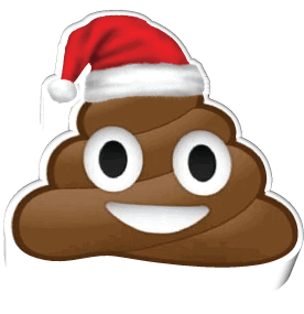 Funny Xmas Gif Poop Emoji