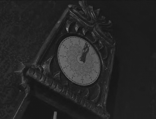 Black And White Grand Father Clock