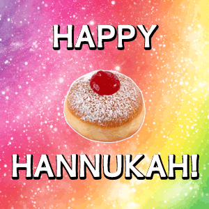 Happy Hanukkah Cake gif