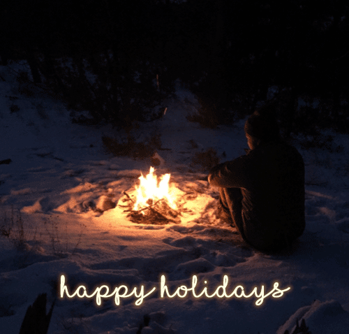 Holiday Hip Fire Snow gif