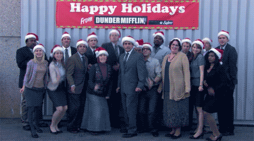 Happy Holiday Funny Office gif