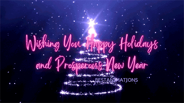 Happy Holidays and New Year Gif Wishes 