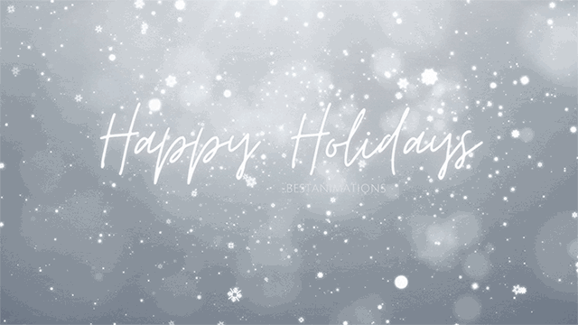 Snowing Happy Holidays Gifs Greeting