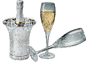 Champagne Glasses animated gif