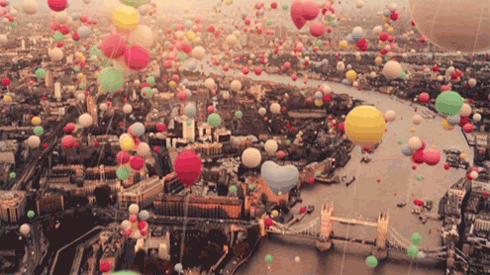 Balloons Over London animated gif