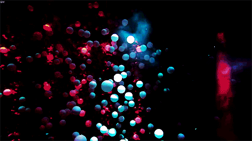 Party Balloons Night Scene gif