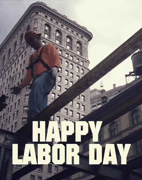 Happy Labor Day Construction Workers Gif