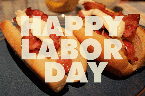 Happy Labor Day Hot Dogs Gif