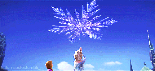 Elsa Casts Happy New Year Gif  animated gif