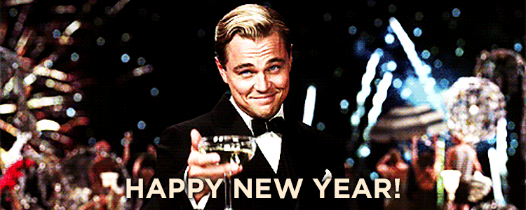 Gatsby Happy New Year Toast  animated gif