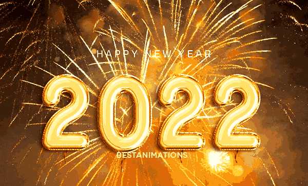 Happy New Year 2022 Gif Fireworks