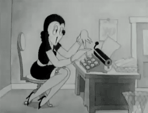 Lady Work In Office gif