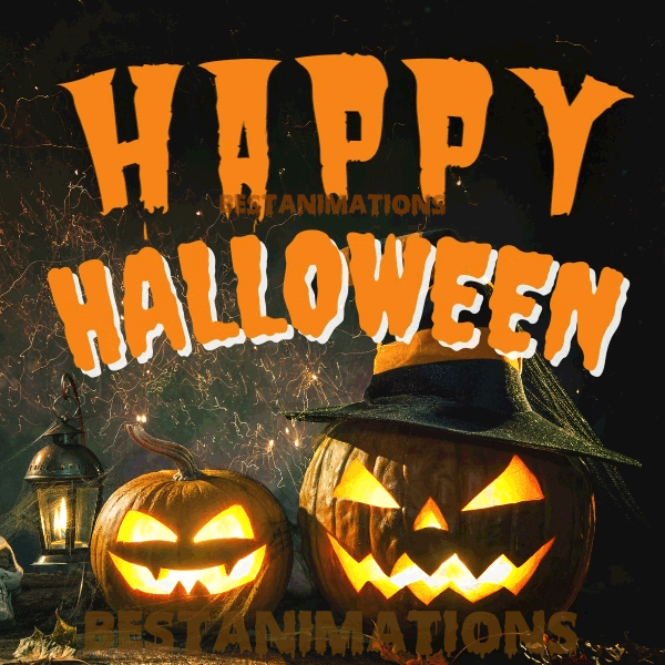Scary Pumpkins Happy Halloween Gif