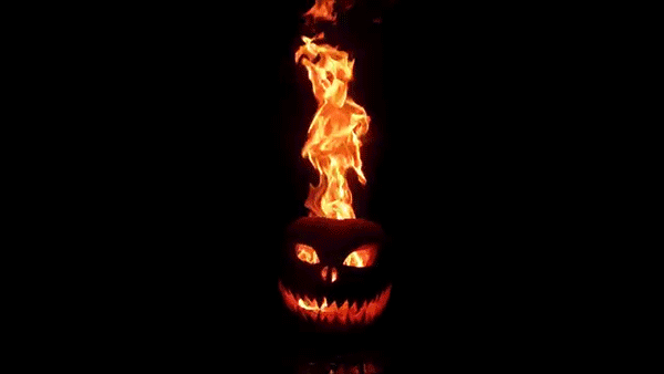 Gif Pumpkin on Fire