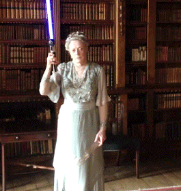 Funny Grandma Light Saber