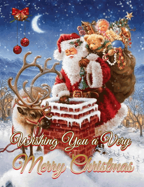 Merry Christmas Santa Claus Gif Wishes