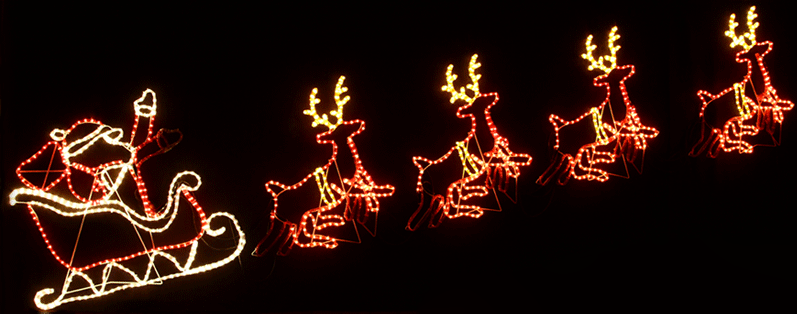 Santa Deer animated gif