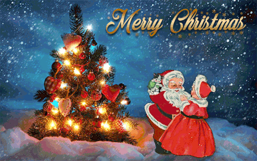 Beautiful Santa Claus Christmas animated gif