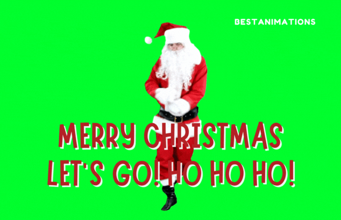 Funny Dancing Santa Gif Lets Go animated gif