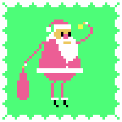 Santa Claus Pixel Art gif