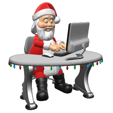 Santa Use The Computer