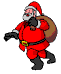 Funny Santa Claus With Gifts animated gif