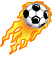 Soccer Ball Fire animation gif.