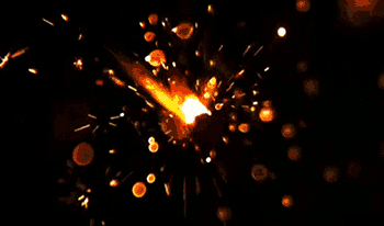 Beautiful Sparkler Fireworks gif