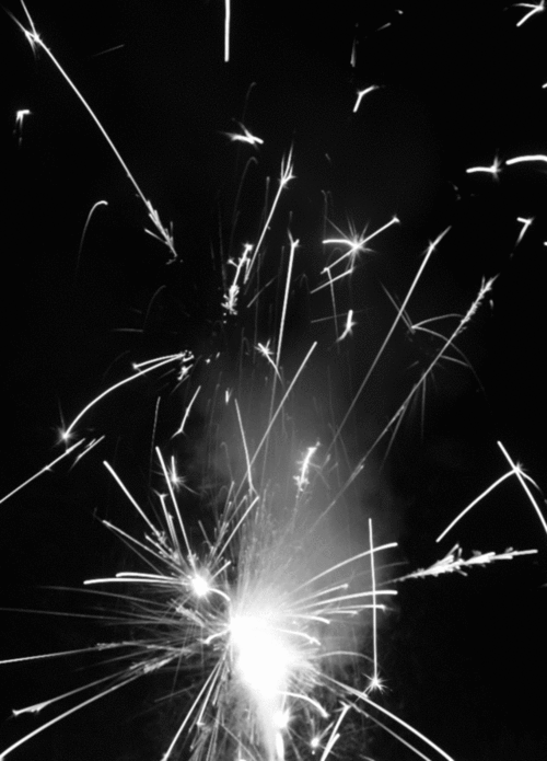 Black And White Sparkler Firework