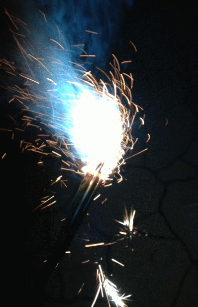 Blue Smoke Sparkler Firework