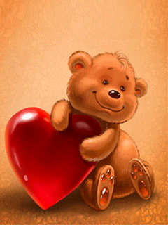 Brown Teddy Bear With Heart