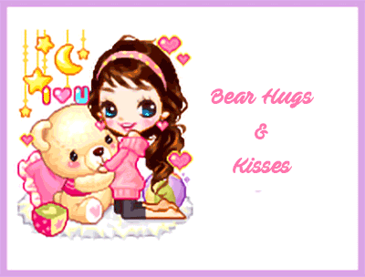 Teddy Bear Hug And kisses gif