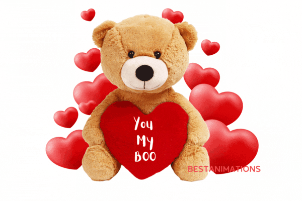 You My Boo Teddy Bear Gif