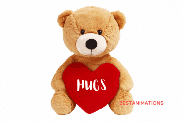 Cute Hugs Teddy Bear Gif