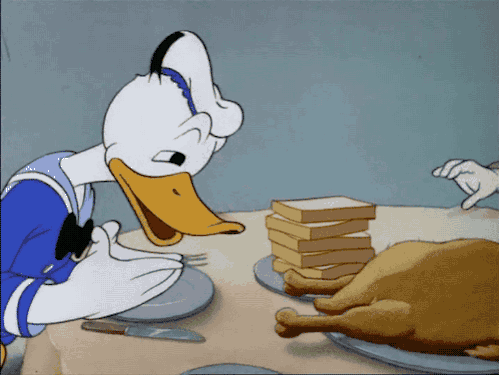 Donald Duck Happy Thanksgiving