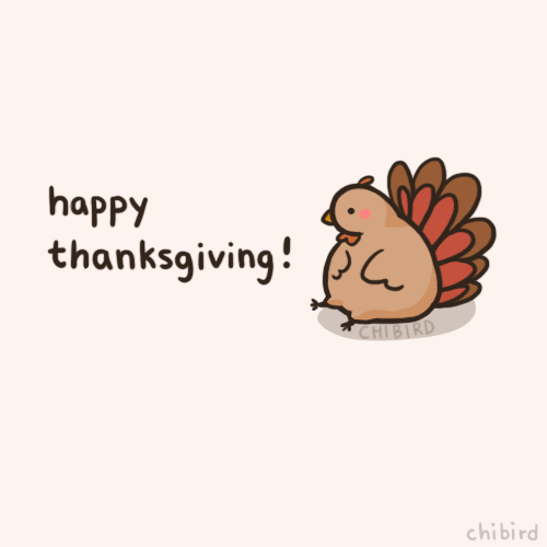 Happy Thanksgiving Cute Turkey Gif