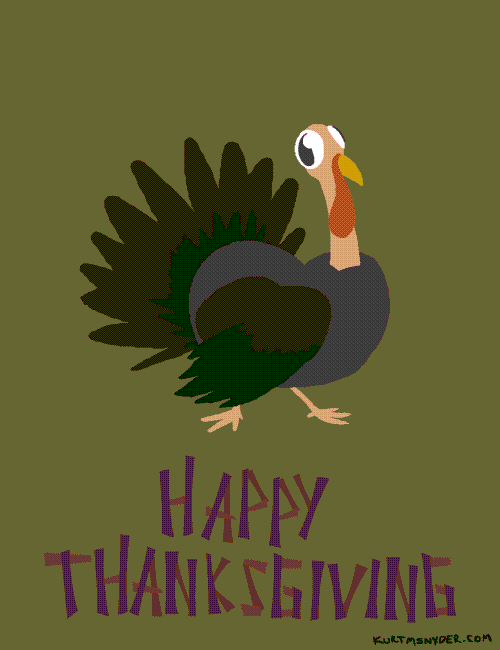 Happy Thanksgiving  Turkey Wishes GIf