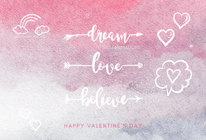 Dream Love Believe Valentines Day Gif gif