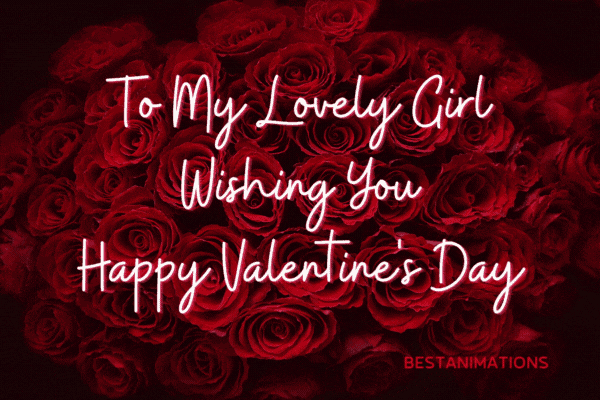 Happy Valentines Gif for Her animated gif