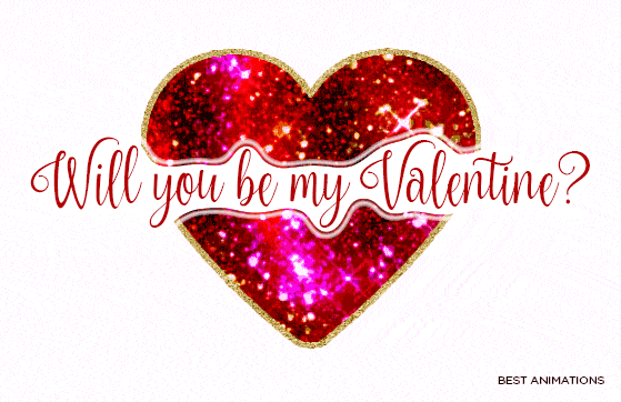 Be My Valentine Heart Gif