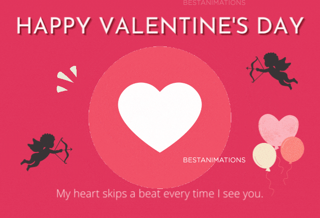 Nice Valentines Day Greeting Card Gif animated gif