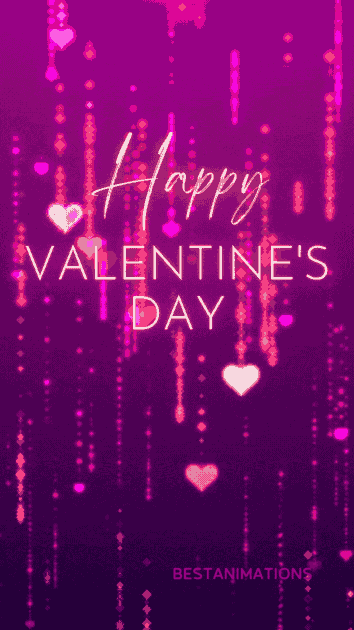 Heart Matrix Happy Valentines Day Gif Story animated gif