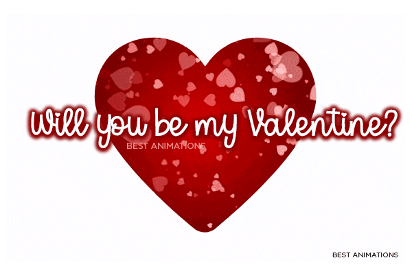Be Mine Valentines Day Hearts Gif animated gif