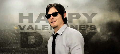 Funny Valentines Day Greetings from Norman Reedus