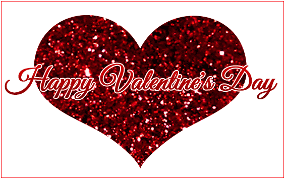 Happy Valentines Day Gif Glitter Heart