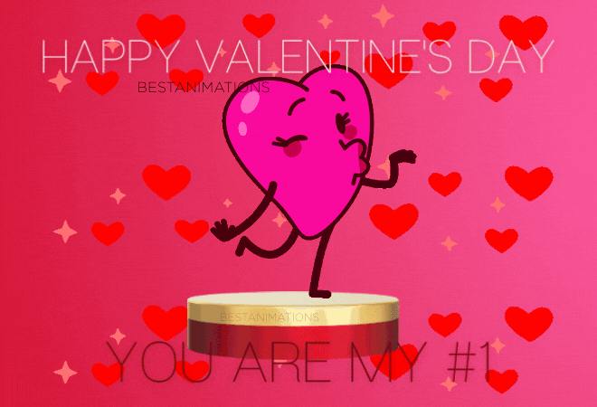 You Are My #1 Happy Valentine Gif